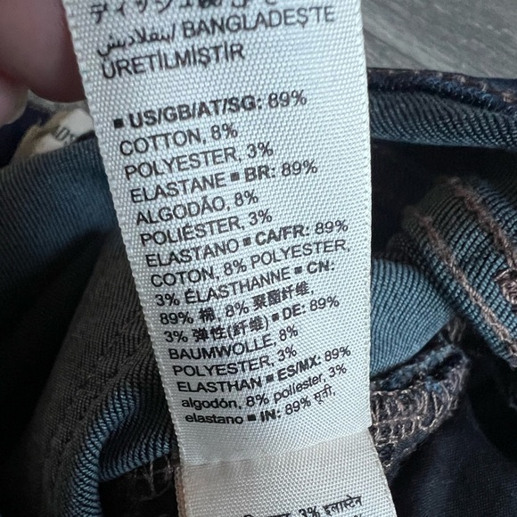 Goodthreads Women's Mid-Rise Slim Straight Jeans Dark wash. Size 28 - Picture 12 of 15